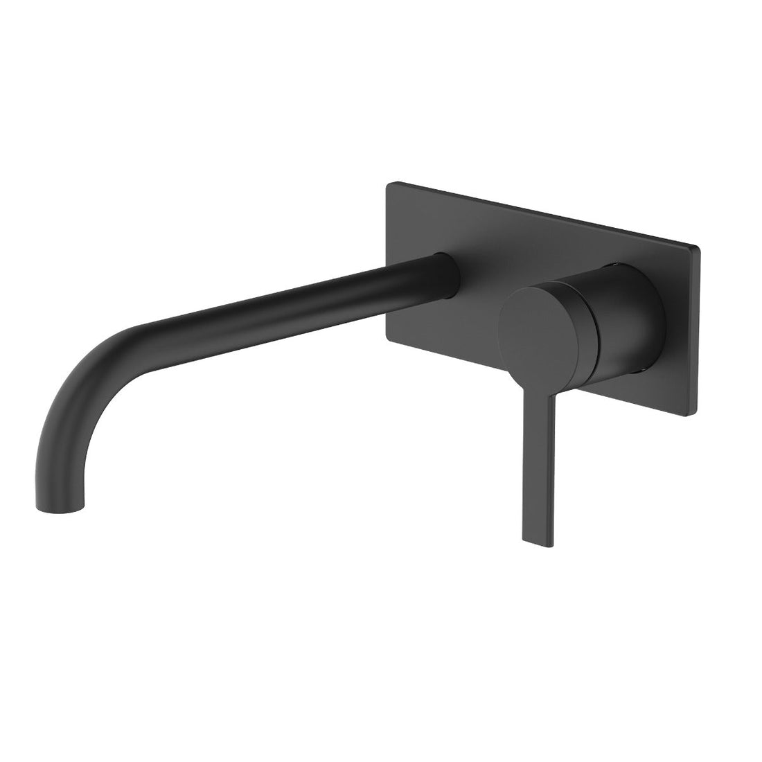 Greens Optima Wall Basin Mixer Matte Black