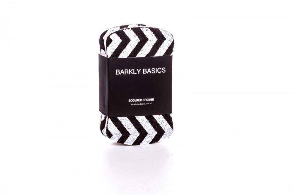 BARKLY BASICS Chevron Print Scourer Sponge