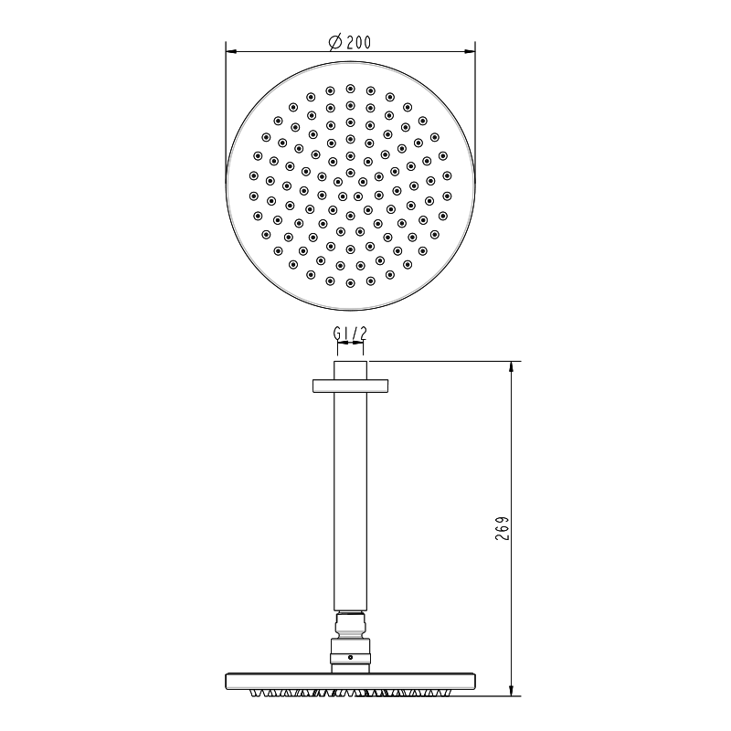 Gareth Ashton Park Avenue Vertical Shower - Brushed Nickel