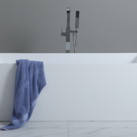 Impressions Bathroomware FLUSH MULTIFIT BATH 1700X730X580, GLOSS WHITE SQUARE BATH, NO OVERFLOW