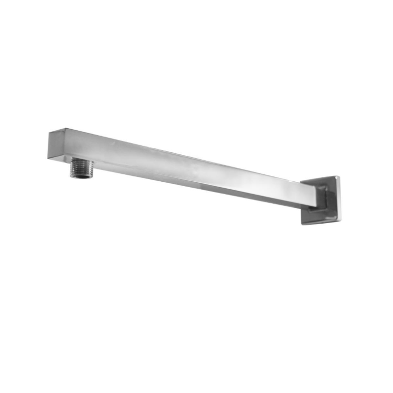 Argent Square Wall Arm with Square Flange 400mm - Chrome