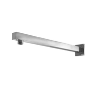Argent Square Wall Arm with Square Flange 400mm - Chrome