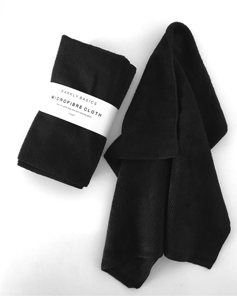BARKLY BASICS Microfiber Cloth - Black