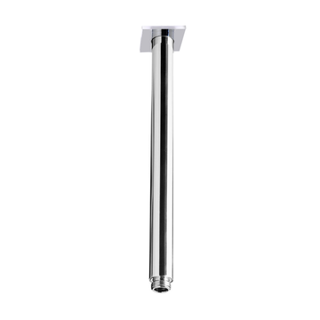 Argent Ceiling Dropper Arm with Square Flange 450mm - Chrome