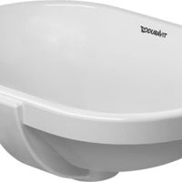 Bathroom Foster Undercounter Basin 430x280mm NTH, with O/F, Alpin White