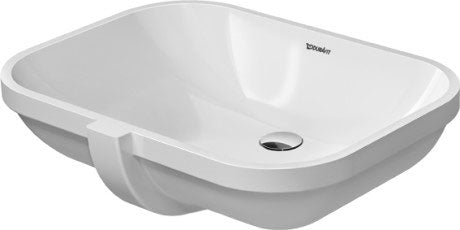 D-Code Undercounter Basin 560x400mm NTH with O/F, Alpin White