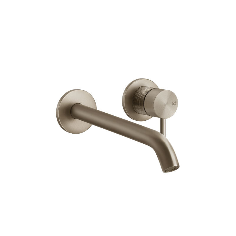 Gessi 316 Trame Wall Mixer With Spout Without Plate 256mm - Brushed Copper