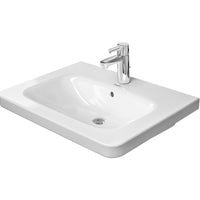DURAVIT DuraStyle Furniture Washbasin 650x480m, with O/F, Glazed Underneath, Alpin White | The Source - Bath • Kitchen • Homewares