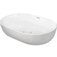 DURAVIT Luv Washbowl 600x400mm NTH, no O/F, Waste Inc., Ground, Alpin White | The Source - Bath • Kitchen • Homewares