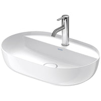 DURAVIT Luv Washbowl 600x400mm 1TH, no O/F, Waste Inc., Ground, Alpin White | The Source - Bath • Kitchen • Homewares