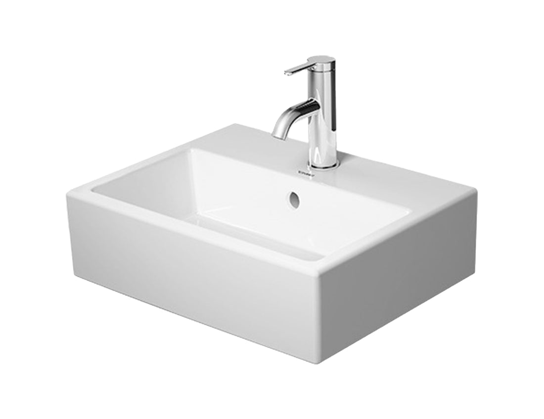 DURAVIT Vero Air Above Counter Basin 500x470mm, with O/F, Glazed Back, Ground, Alpin White | The Source - Bath • Kitchen • Homewares