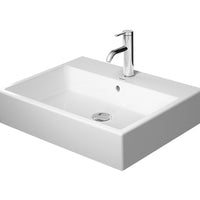 DURAVIT Vero Air Above Counter Basin 600x470mm, with O/F, Glazed Back, Ground, Alpin White | The Source - Bath • Kitchen • Homewares