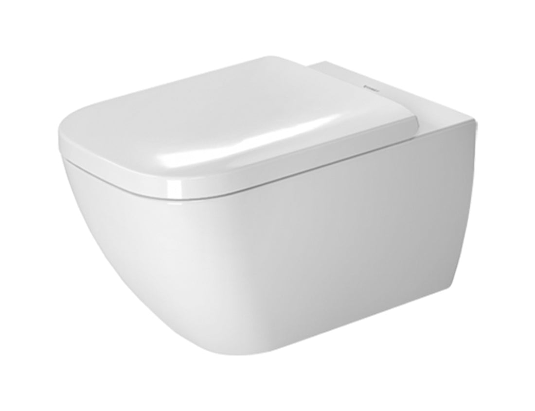 Duravit Happy D.2 Rimless Wall Mounted Toilet Kit - Includes Pan & Seat - Alpin White