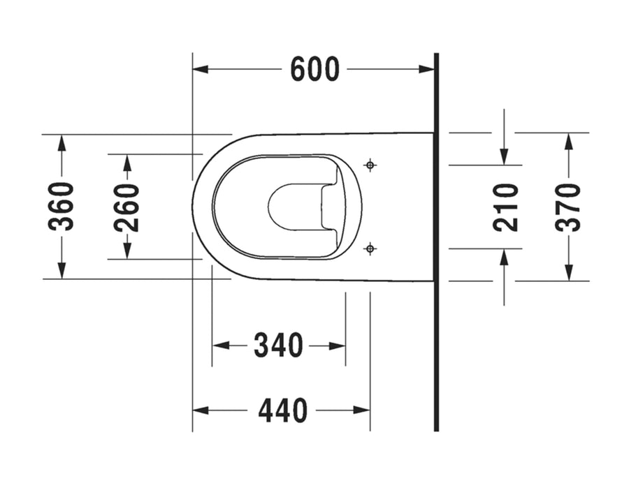 Duravit Me by Starck Floorstanding Toilet Kit - Includes Pan, Seat & Connector