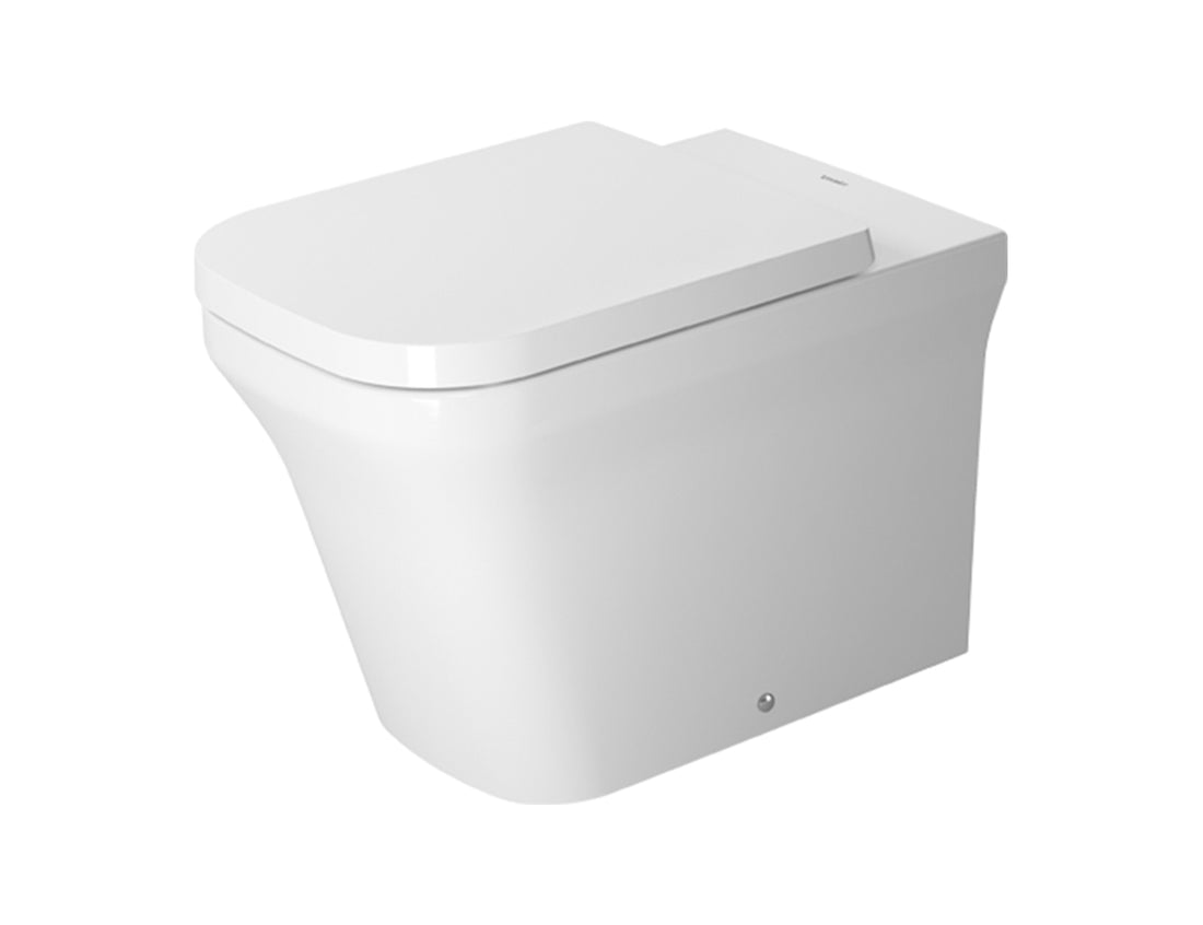 Duravit P3 Comforts Rimless Floorstanding Toilet Kit - Includes Pan, Seat & Connector