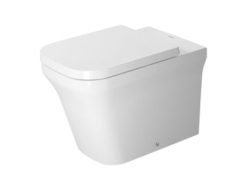 Duravit P3 Comforts Rimless Floorstanding Toilet Kit - Includes Pan, Seat & Connector