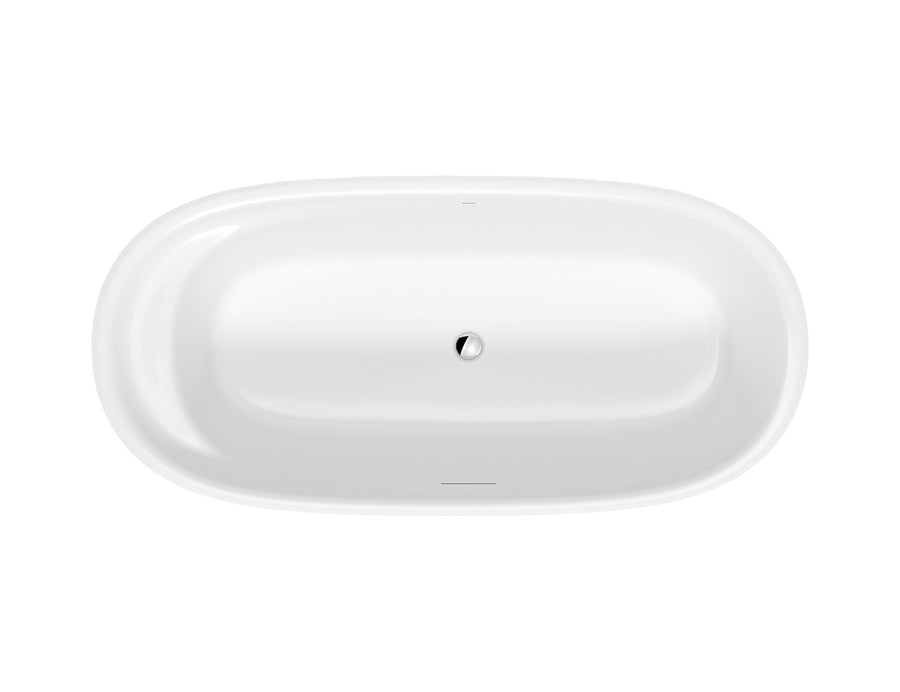 DURAVIT Luv Freestanding Bath with Special Waste, 1800x800mm, DuraSolid A, White Alpin
