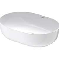 DURAVIT Luv Washbowl 500x400mm NTH, no O/F, Waste Inc., Ground, Alpin White | The Source - Bath • Kitchen • Homewares