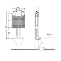 Studio Bagno - Oli 74 (Mechanical) In Wall Cistern