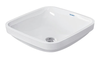 Durastyle Undercounter Basin 370x370mm NTH, with O/F, Alpin White