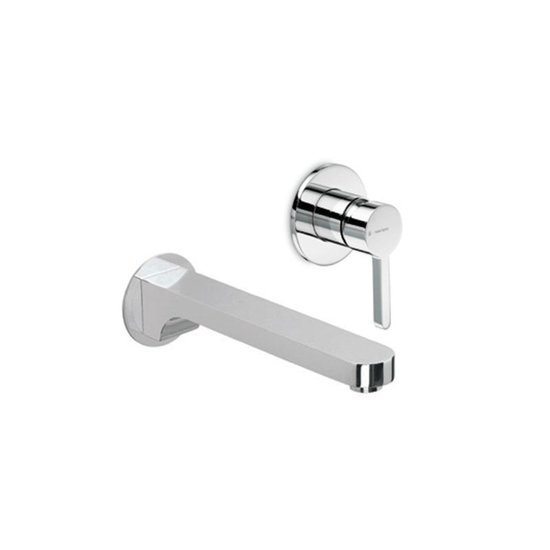 Newform Ergo Wall Basin Mixer & Spout - Chrome