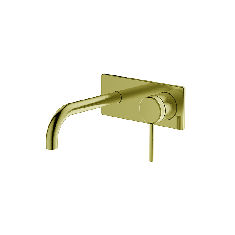 Gareth Ashton Poco 165mm Wall Bath-Basin Set - Brushed Brass