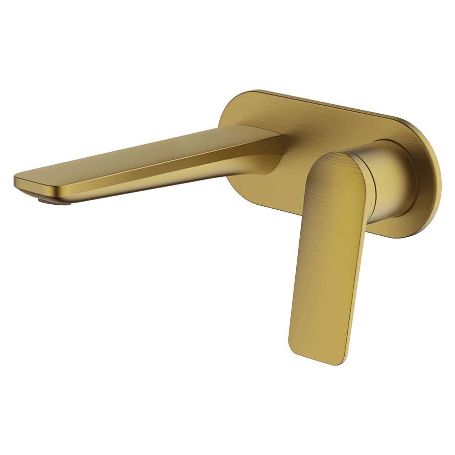 Gareth Ashton VELA WALLSET WITH 165MM WALL SPOUT – Brushed Brass