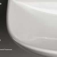 FORTY3 Senzabrida Floor Mounted Toilet Pan & Soft Close Seat Kit - WHITE