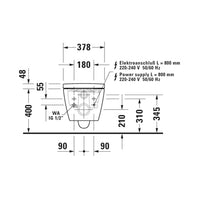 Duravit SensoWash Starck f Plus Wall Hung Pan and Seat