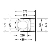 Duravit SensoWash Starck f Plus Wall Hung Pan and Seat