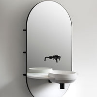 EX.T Arco Integrated Mirror, Taps, Washbasin and a Shelving System