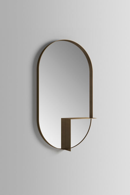 Ex.t Nouveau Shelf Mirror Bronze