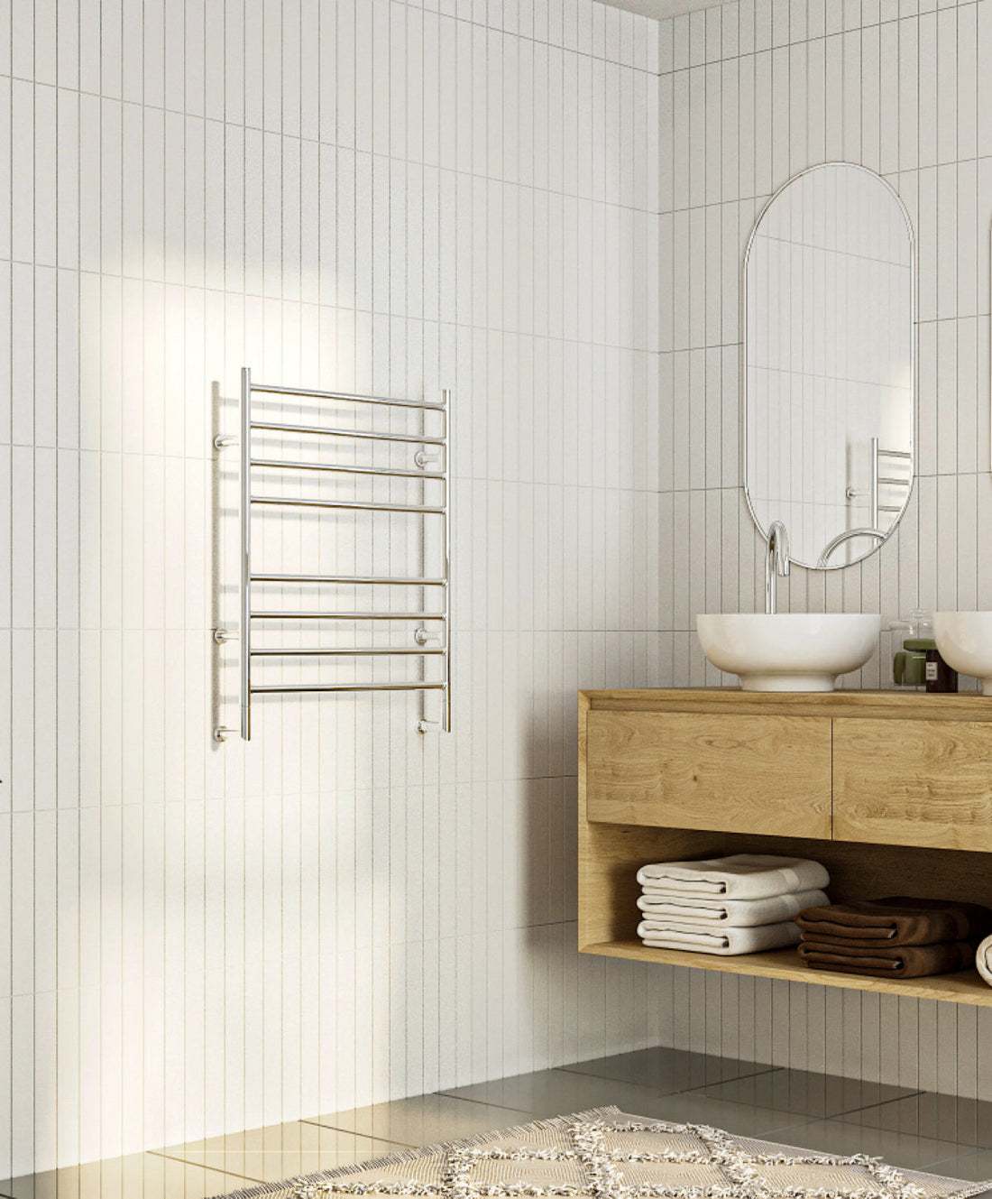 HYDROTHERM H Series - H2 Model - Heated Towel Rail (Non Electric)