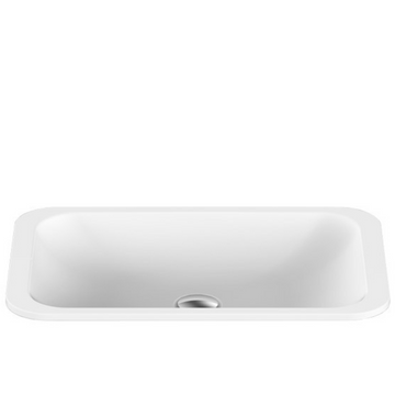 Hope Gloss White Solid Surface Basin 495x255mm