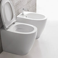 4ALL Senzabrida Floor Mounted Toilet Pan & Soft Close Seat Kit