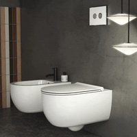 MODE Senzabrida Wall-Hung Toilet Pan & Soft Close Seat Kit - WHITE