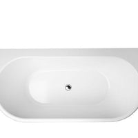 Oxford 1700 Back To Wall Freestanding Bath 1700mm