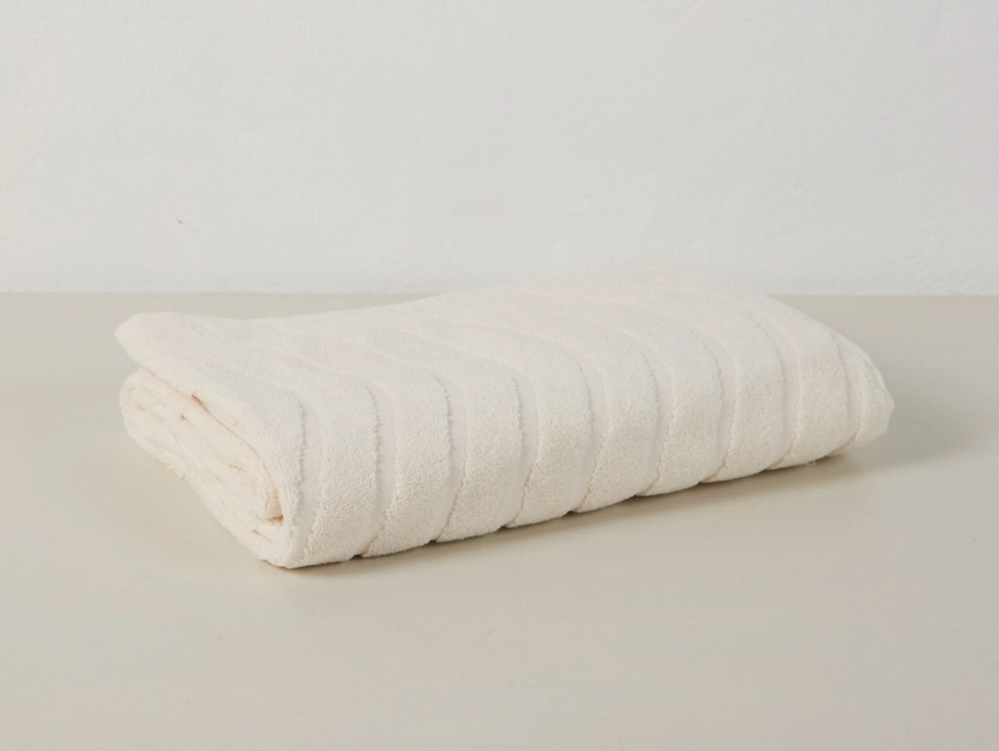 BAINA ST CLAIR ORGANIC COTTON (BATH) TOWEL IN IVORY