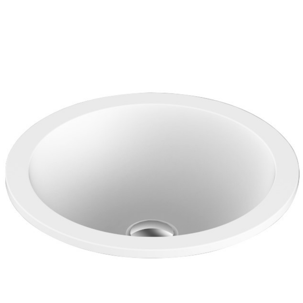 Unity Solid Surface Matte White Basin 395mm