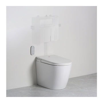 Argent Evo Wall Faced ViSmart Toilet System Package Incl/VB Cistern