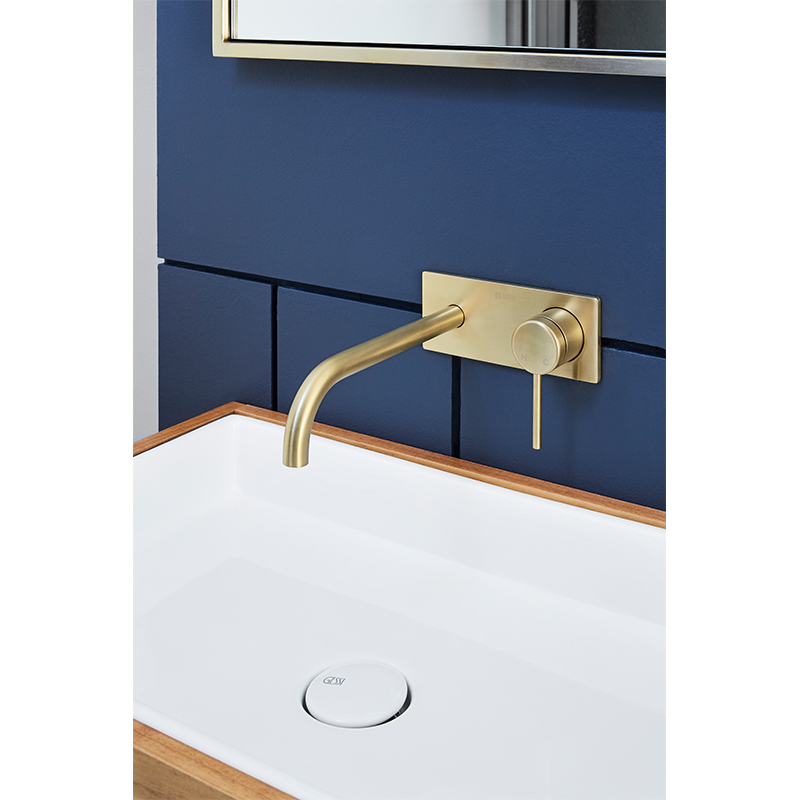 Gareth Ashton Poco 165mm Wall Bath-Basin Set - Brushed Brass