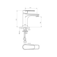 Argent Pace Basin Mixer - Gun Metal