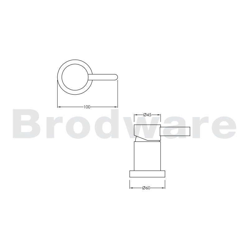 Brodware City Que Wall Mixer Chrome 1.9848.00.0.G1