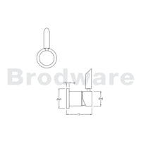 Brodware City Plus Wall Mixer Chrome - B Lever 1.9748.00.3.G1
