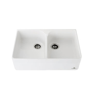 Abey Chambord Clotaire Large Double Bowl Ceramic Sink