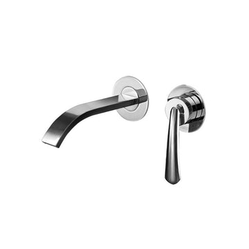 Parisi Curva Wall Mixer Spout 190mm - Chrome