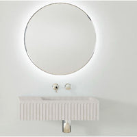 MEEK BATHWARE Doric Wall Hung Vanity Basins Off White Finish- Single Sinks - by Joshua Gullaci | The Source - Bath • Kitchen • Homewares