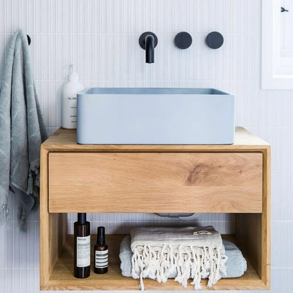 Nood Co Vesl Square Basin Surface Mount Powder Blue – The Source