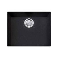 Oliveri Santorini Black Large Bowl Undermount Sink | ST-BL1560U