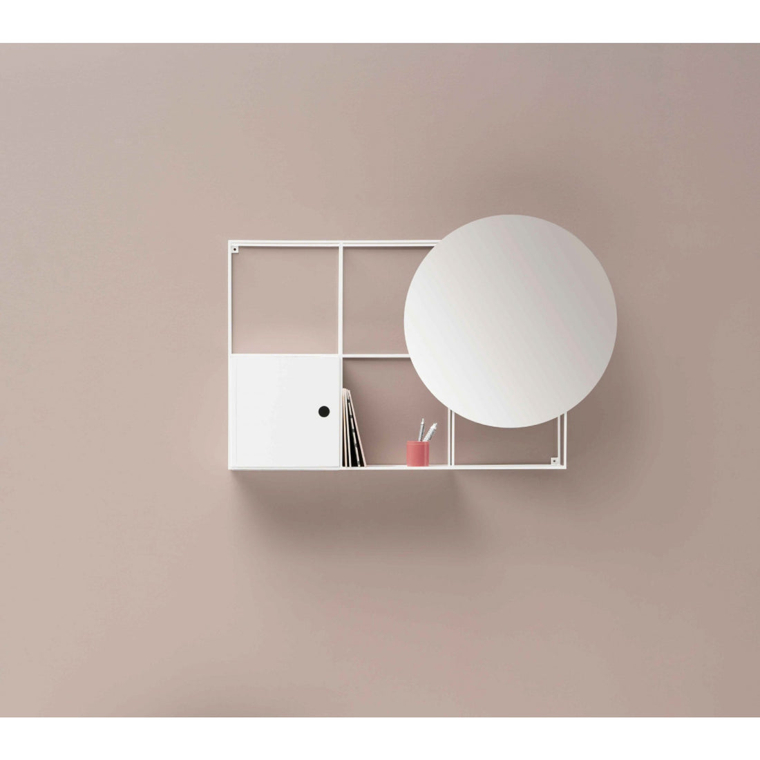 Ex.t FELT - Wall mounted modular system - Composition 2 - White